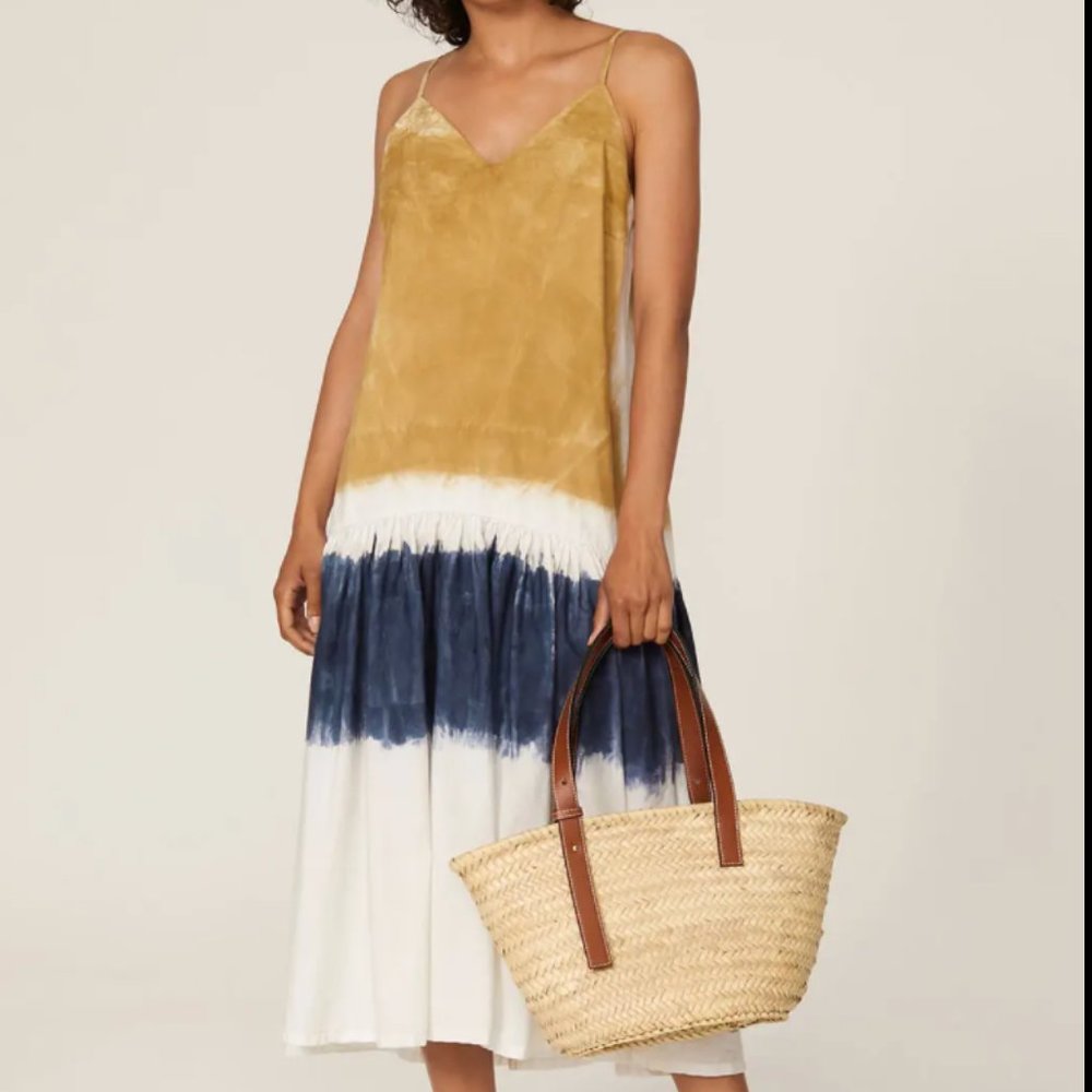 Sea New York Block Tie Dye Summer Beach Dress
